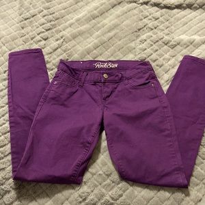 OLD NAVY juicy grape rockstar jeans